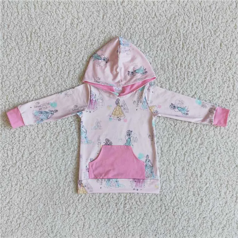 6 A11-22 Princess hooded long-sleeved top