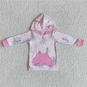 6 A11-22 Princess hooded long-sleeved top