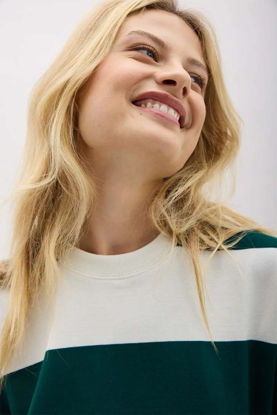BEEFY STRIPE COTTON PULLOVER