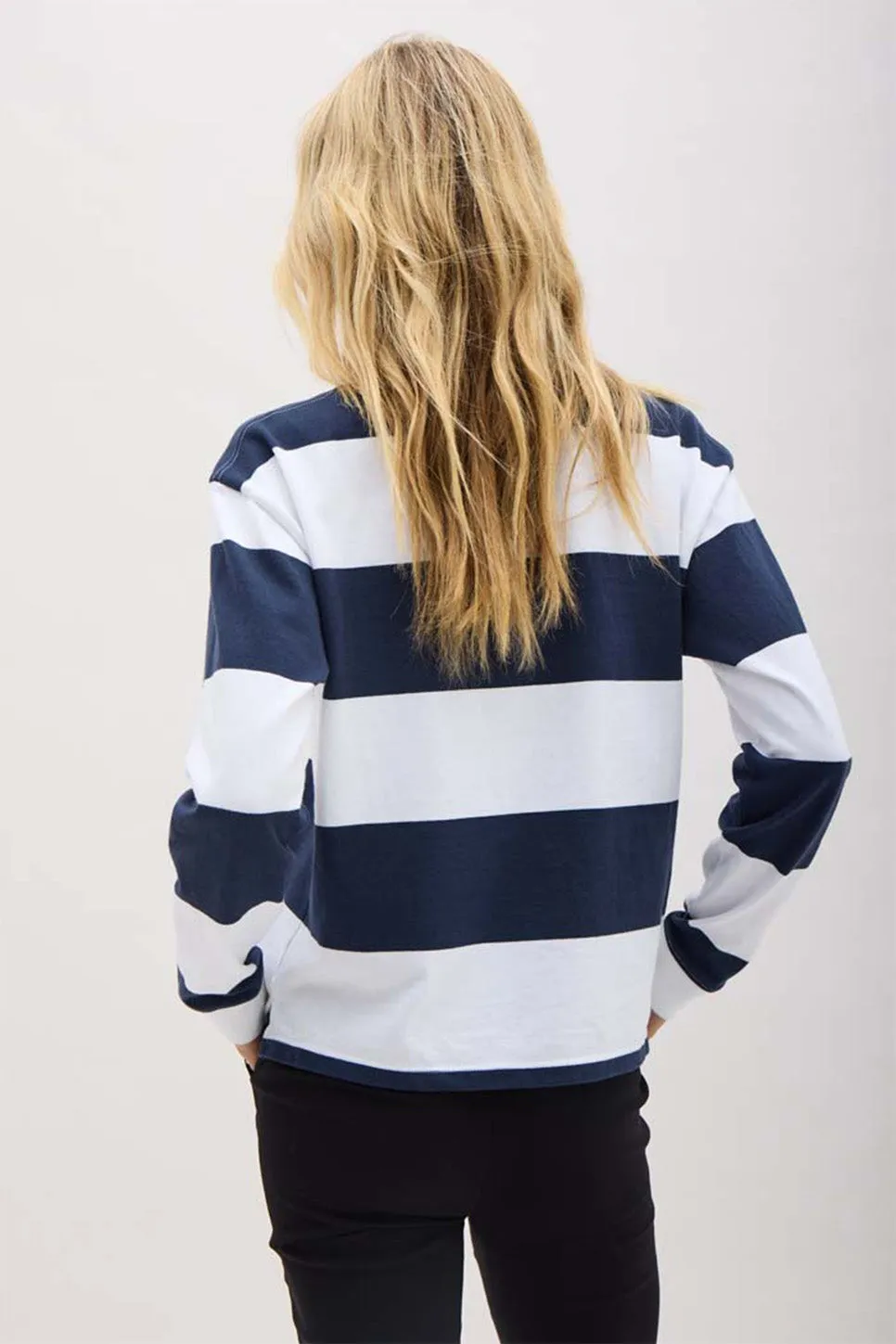 BEEFY STRIPE COTTON PULLOVER