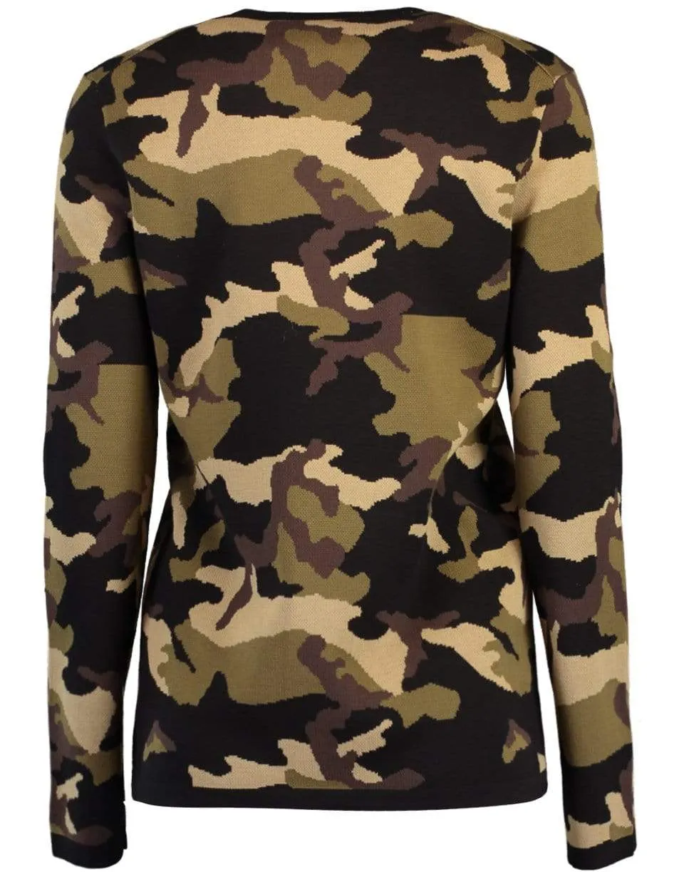 Camo Pullover Top