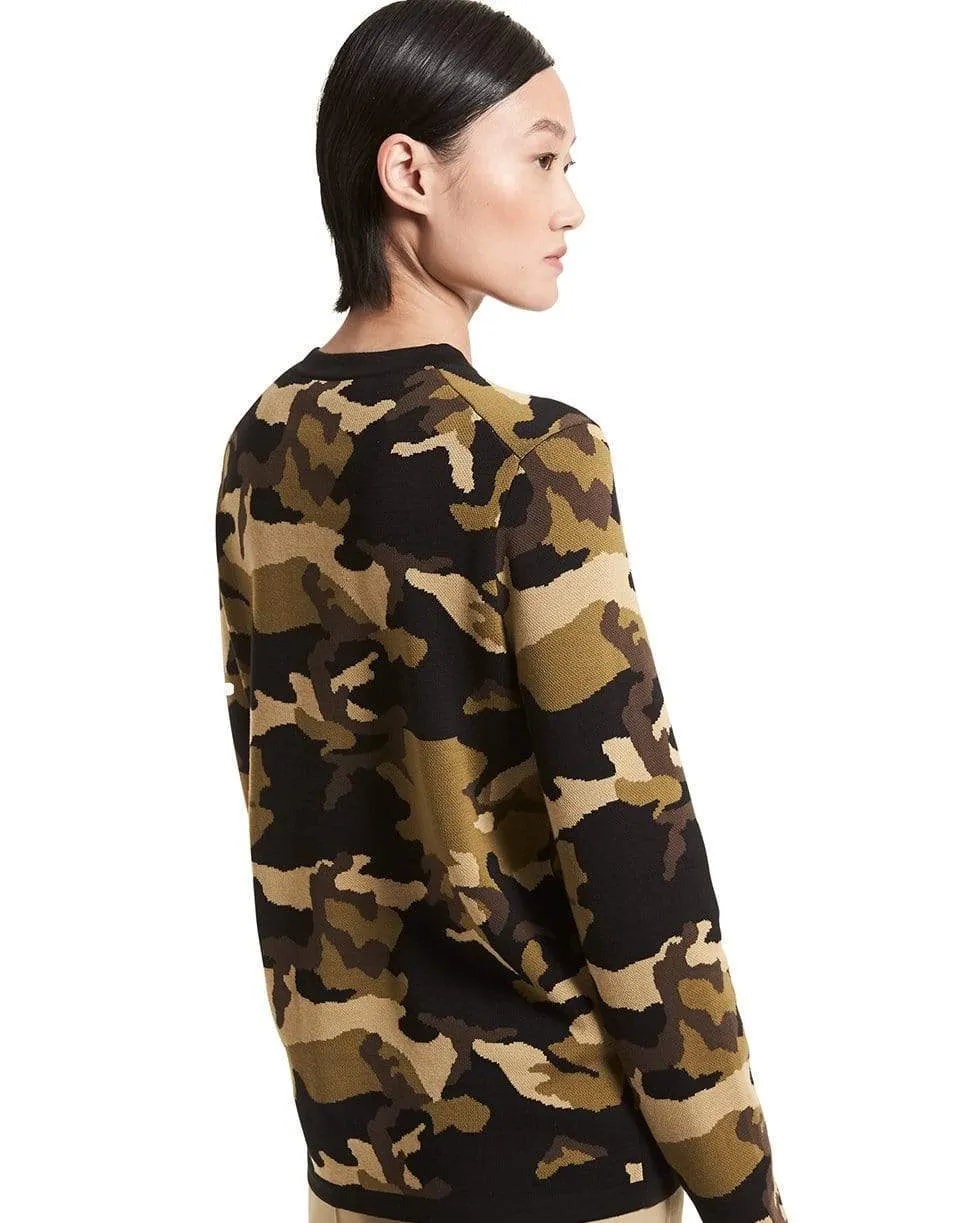 Camo Pullover Top