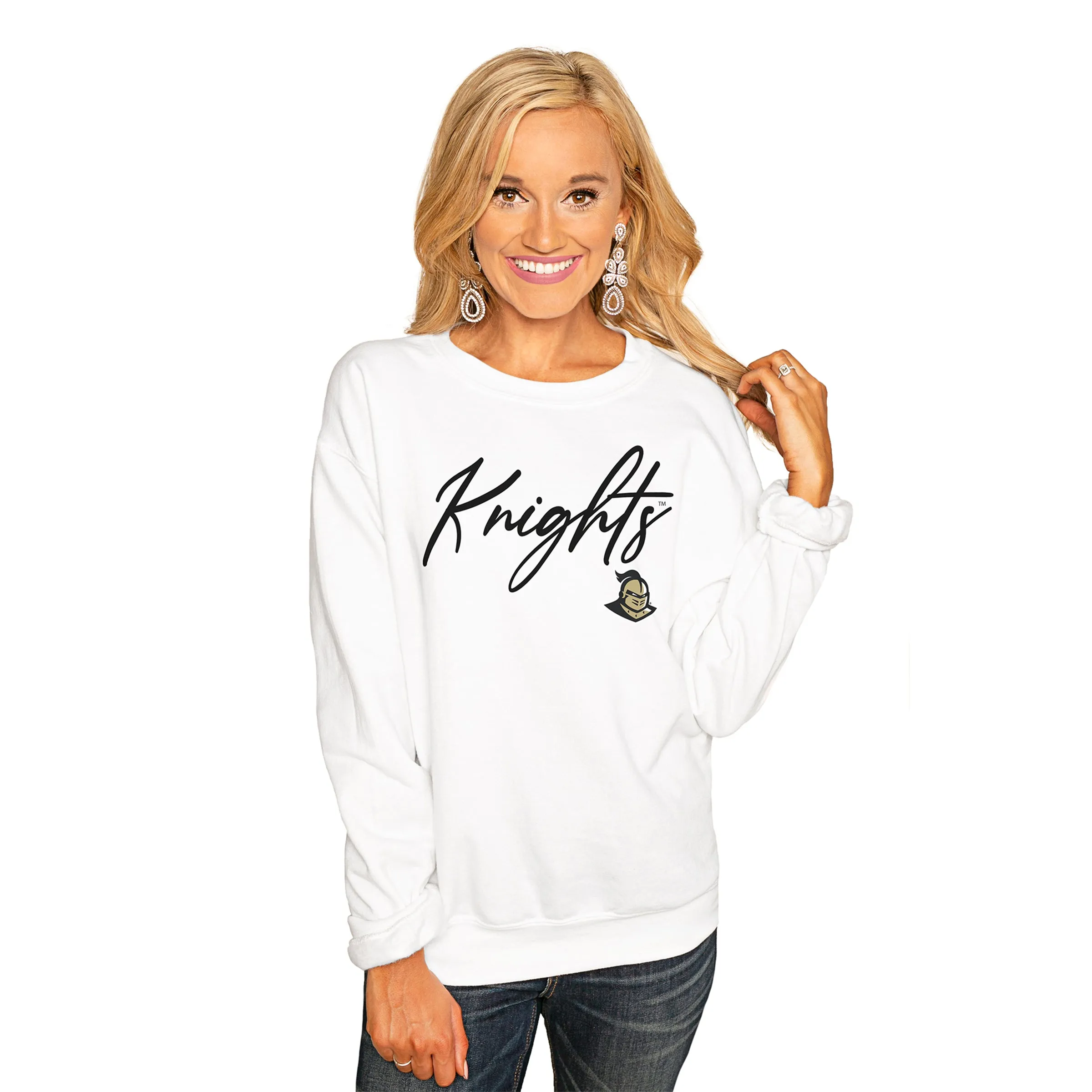CENTRAL FLORIDA KNIGHTS "WIN THE DAY" PERFECT COZY CREW SWEATSHIRT