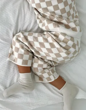 Checkered Jacquard Pants