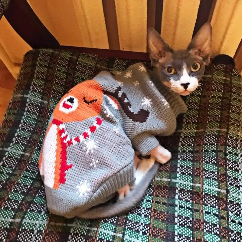 Christmas Pullover Winter Pet Sweater