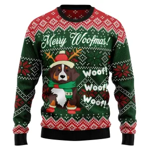 Christmas Sweater JulesRoche All-Over Print Soft Wool Blend