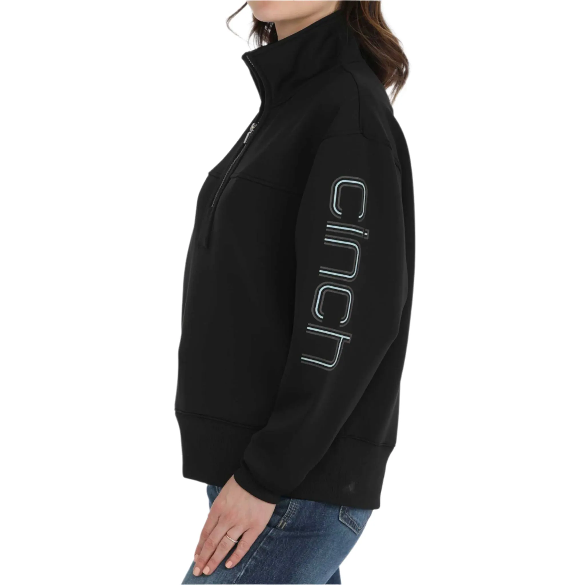 Cinch Women's Black 1/4 Zip Pullover