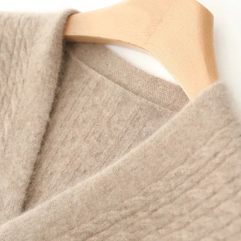 Clarimond - Cozy V-Neck Knitted Pullover for Women