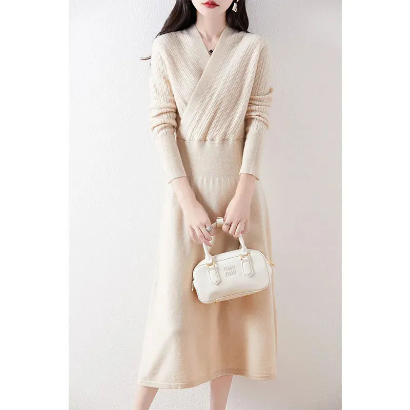Clarimond - Cozy V-Neck Knitted Pullover for Women