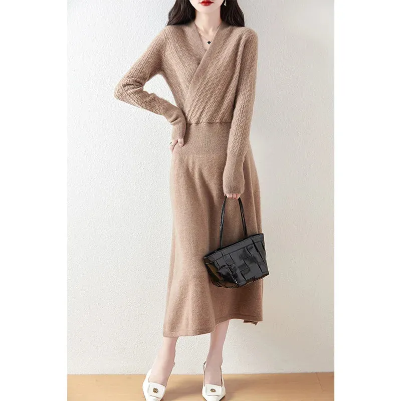 Clarimond - Cozy V-Neck Knitted Pullover for Women