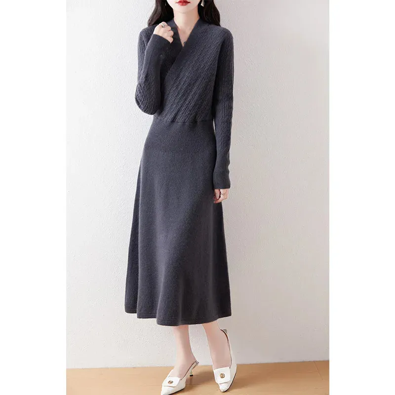 Clarimond - Cozy V-Neck Knitted Pullover for Women