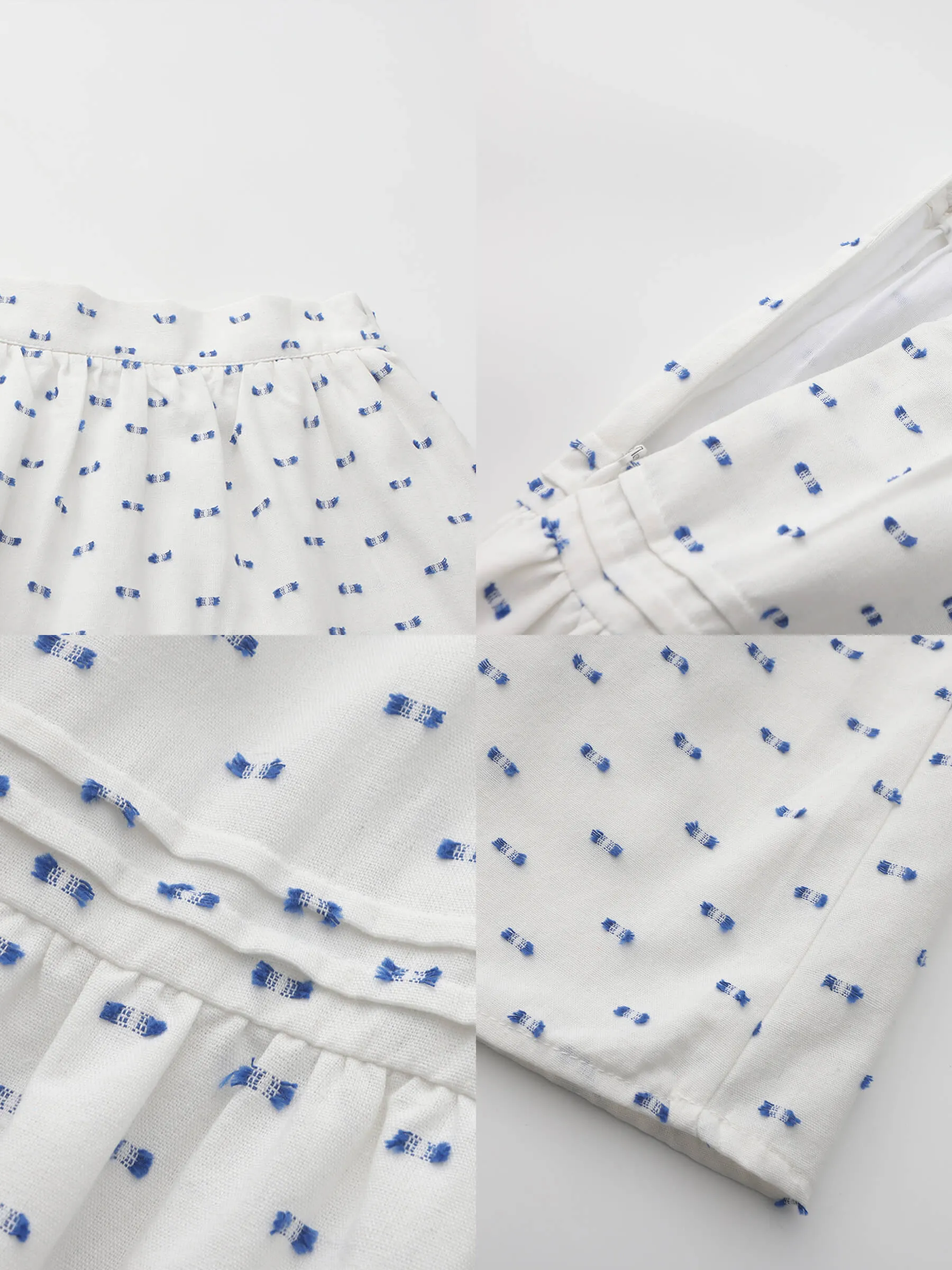 Cotton 3D Jacquard A-line Puffy Skirt