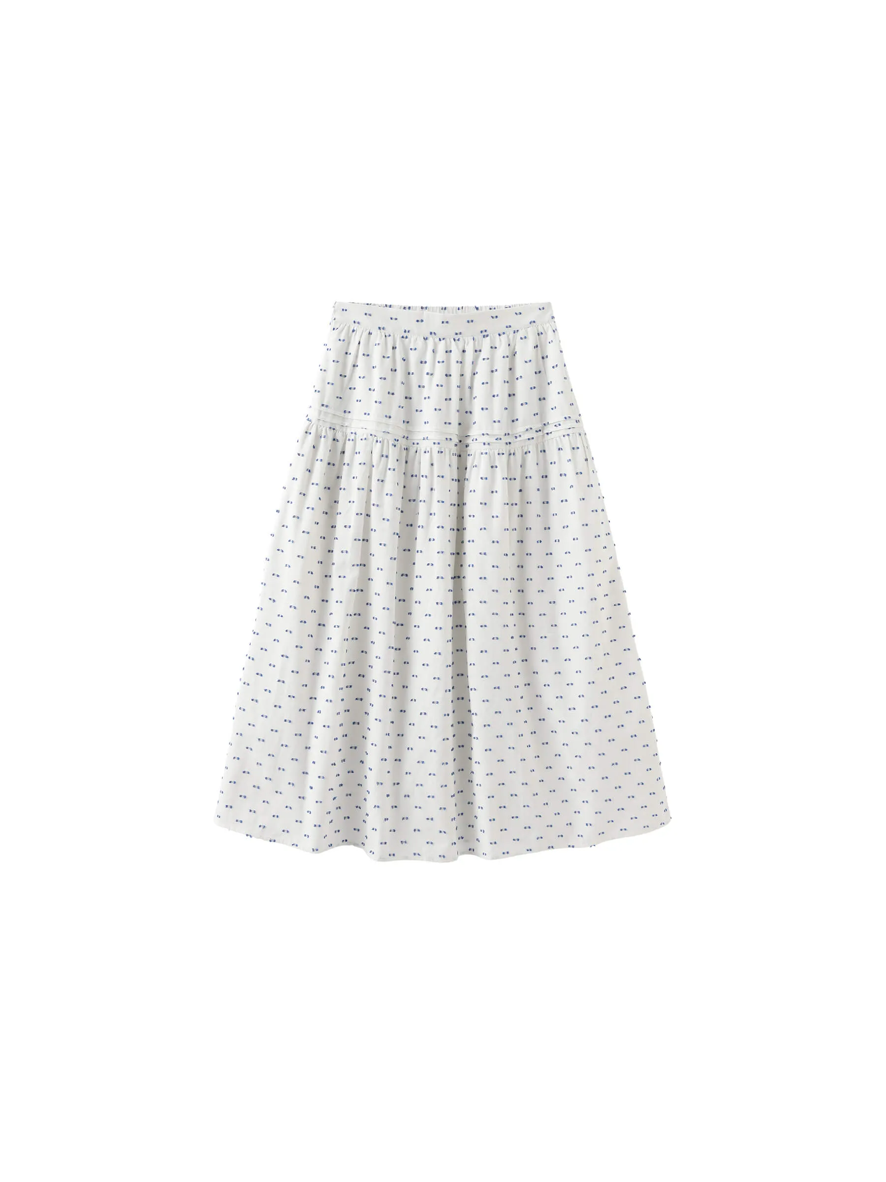 Cotton 3D Jacquard A-line Puffy Skirt