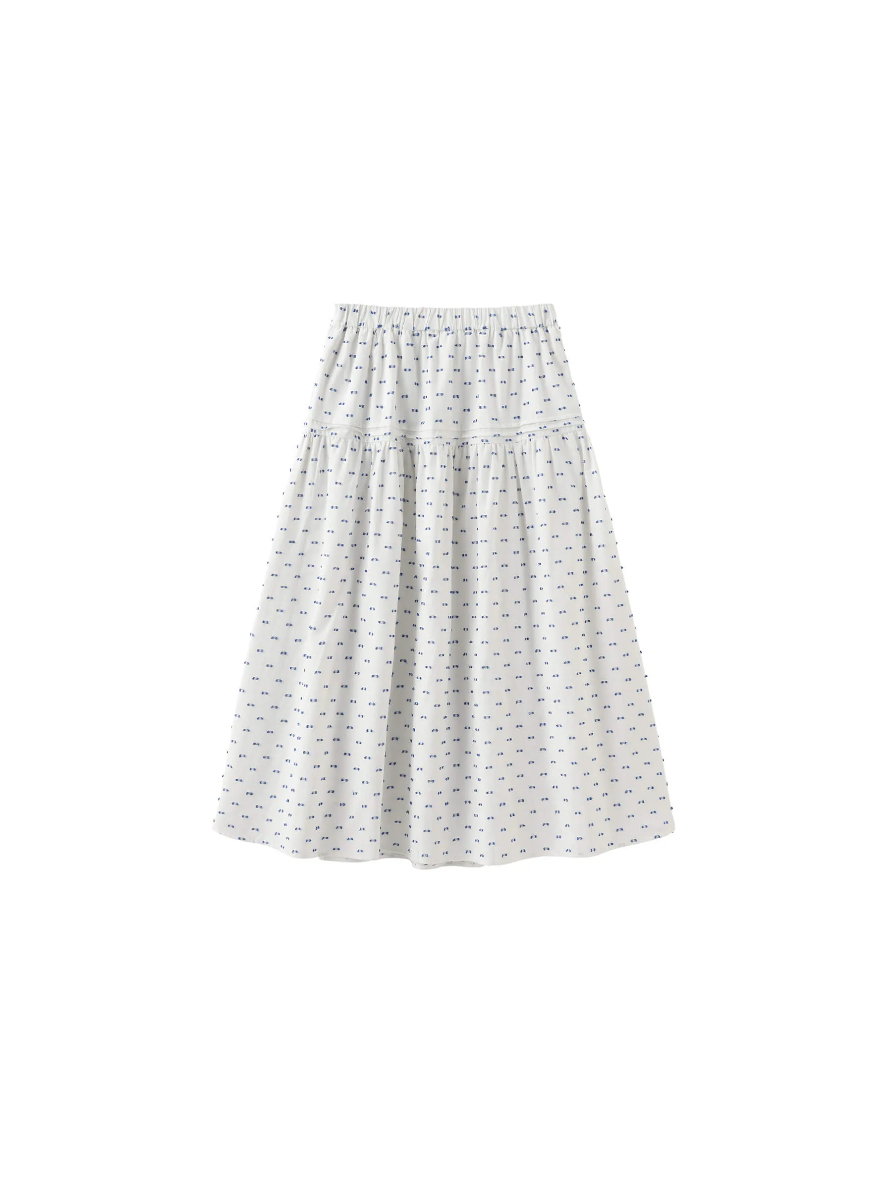 Cotton 3D Jacquard A-line Puffy Skirt