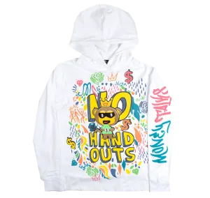 CREATE 2MRW L/S HOODIE TEE WHITE - CF1007