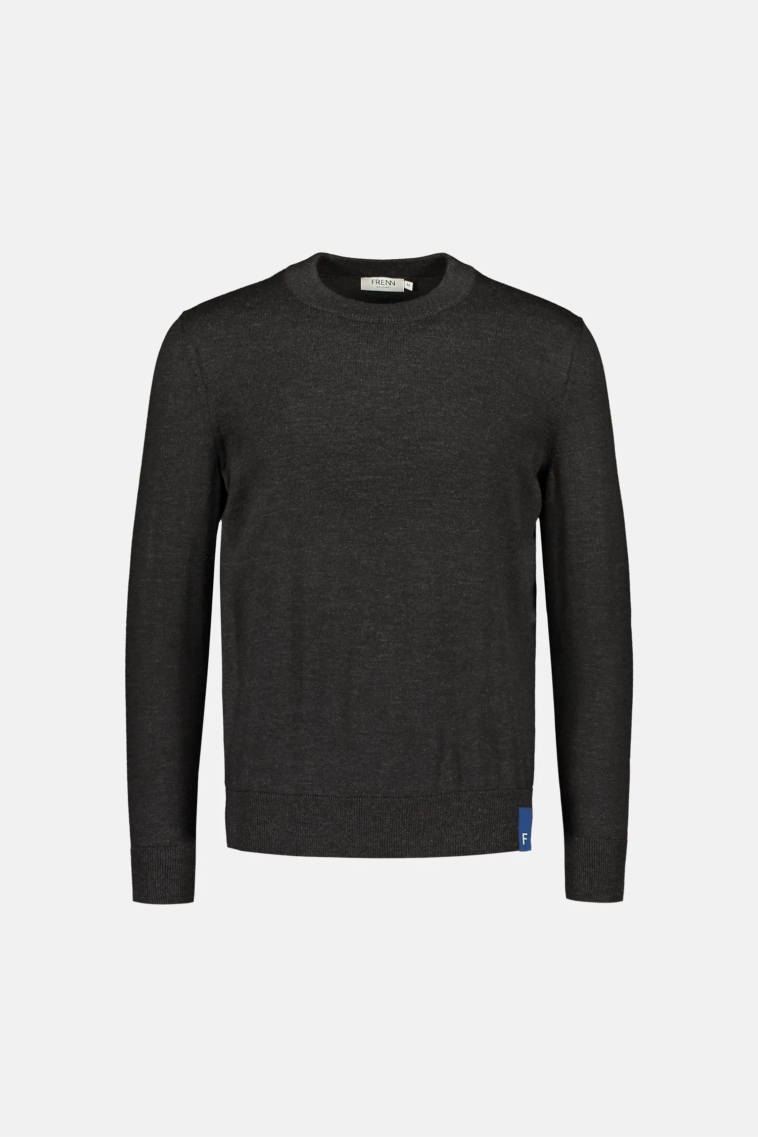 Daniel Extra Fine Merino Wool Pullover Anthracite