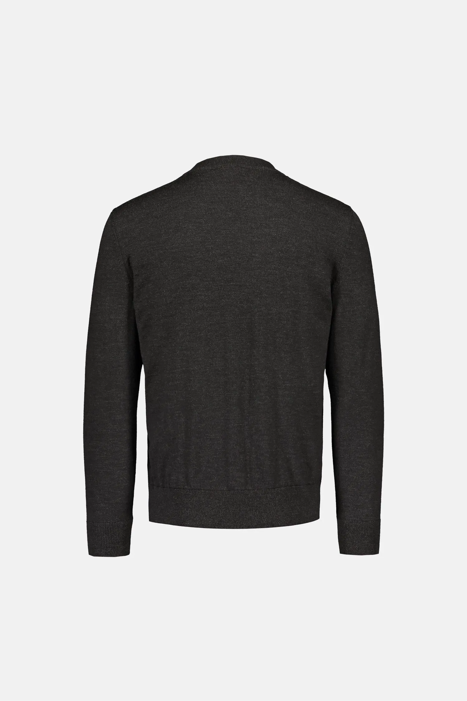 Daniel Extra Fine Merino Wool Pullover Anthracite