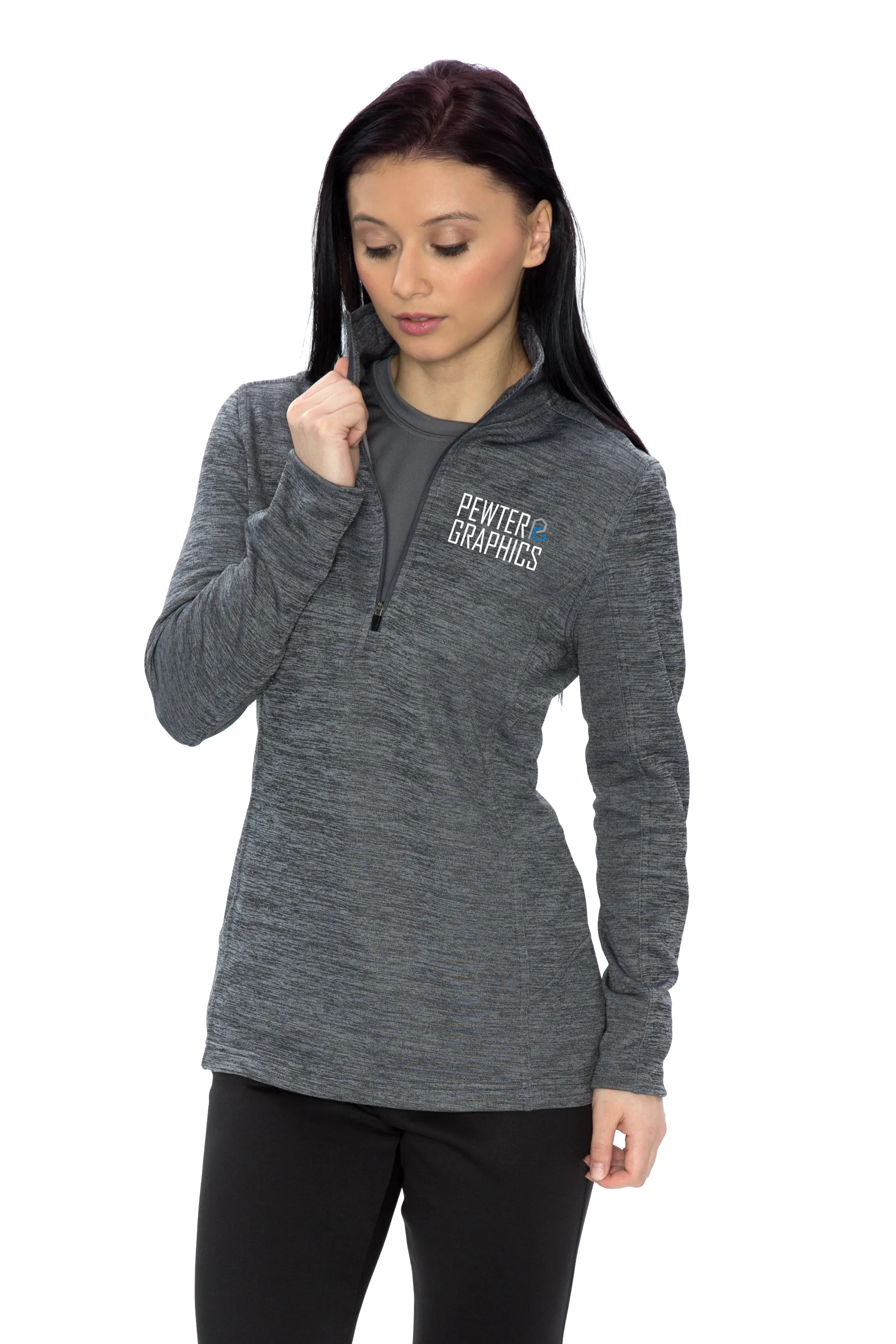 Dynamic 1/2 Zip Heather Fleece - Ladies