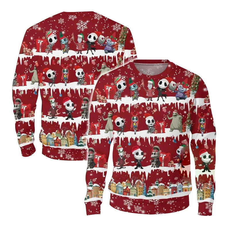 Graphic Winter Christmas Sweater JulesRoche All-Over-Print