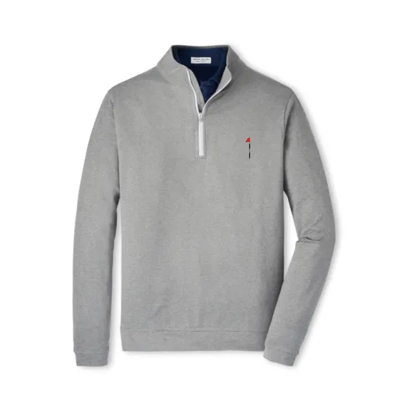 Hidden Creek Peter Millar Perth 1/4 Zip Smoke
