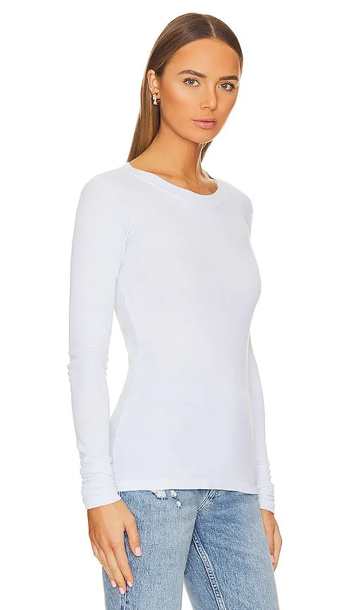 LA Made Long Sleeve Thermal Tee in Baby Blue