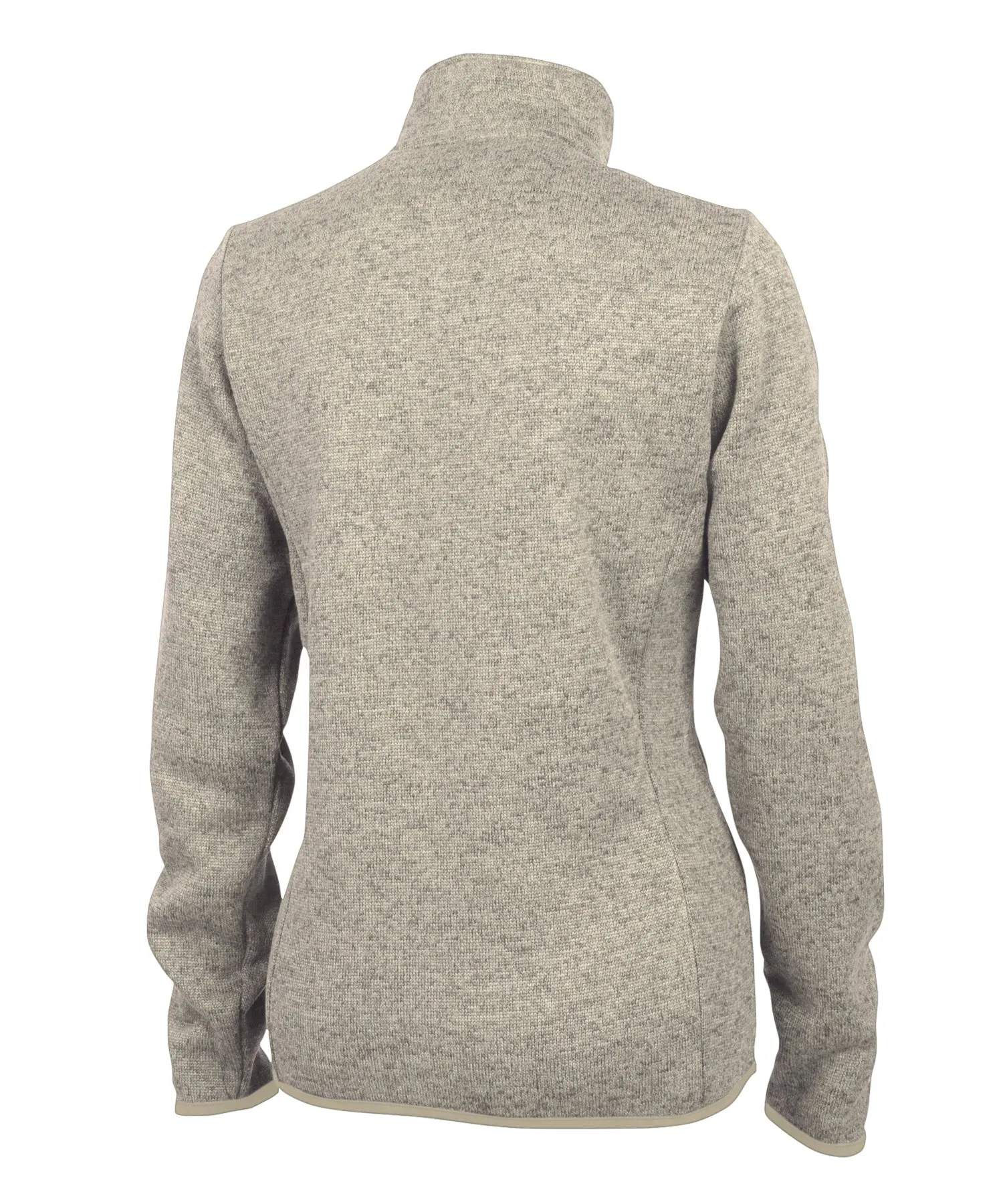 Ladies Pickleball Charles River Apparel Heathered Sweater Fleece 1/4 Zip Pullover