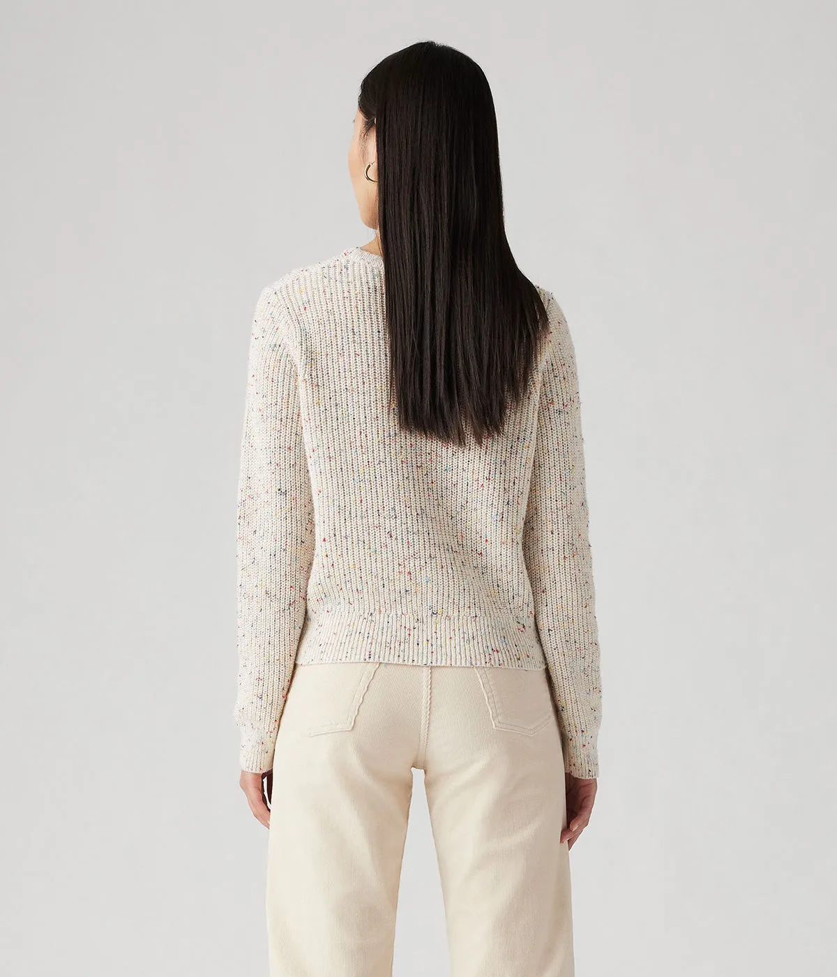 LEVI'S WOMENS SNOWFLAKE PULLOVER A9283-0000 SUNNY CREAM CONFETTI