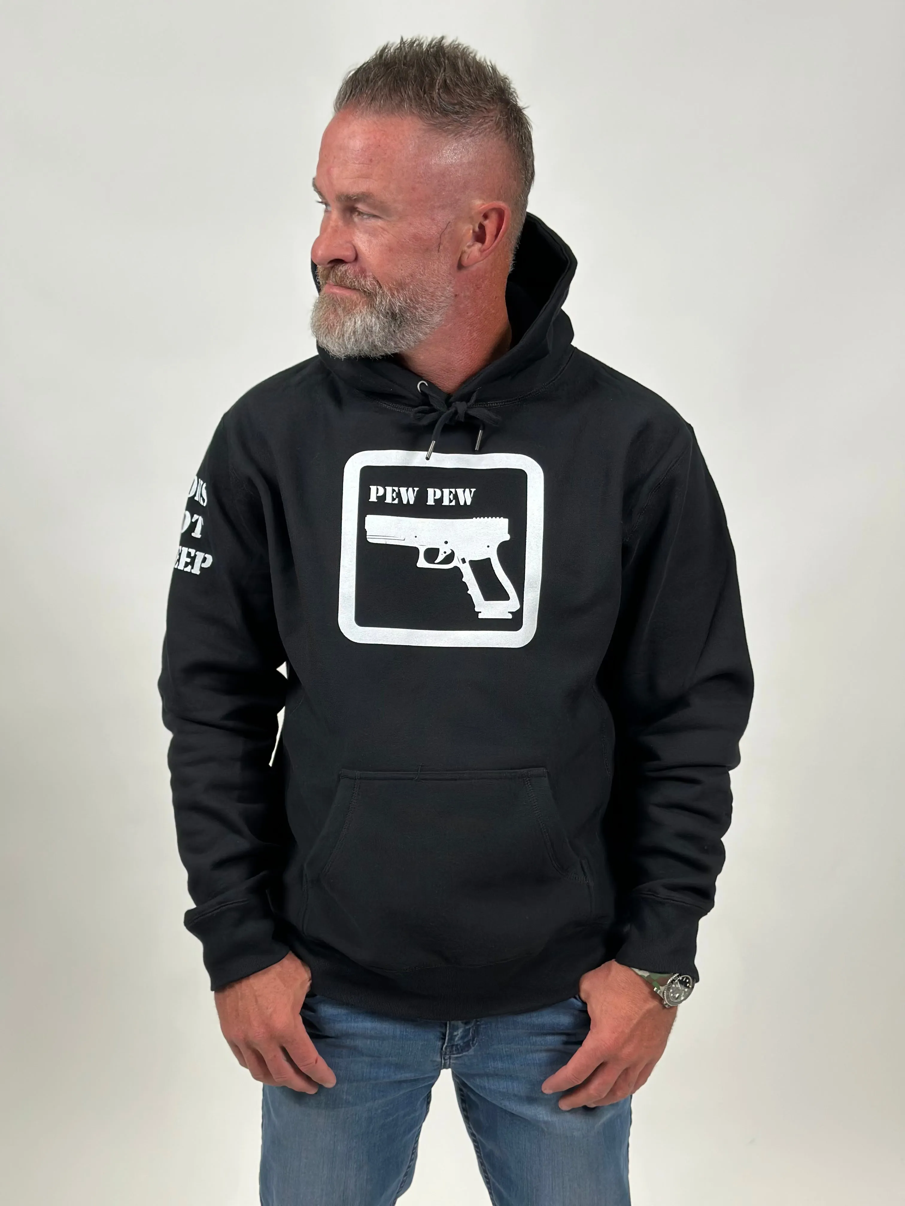 Lions Not Sheep "Pew Pew" Unisex Heavyweight Hoodie