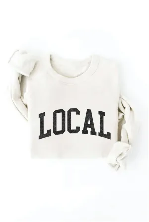 LOCAL graphic sweatshirt: VINTAGE WHITE