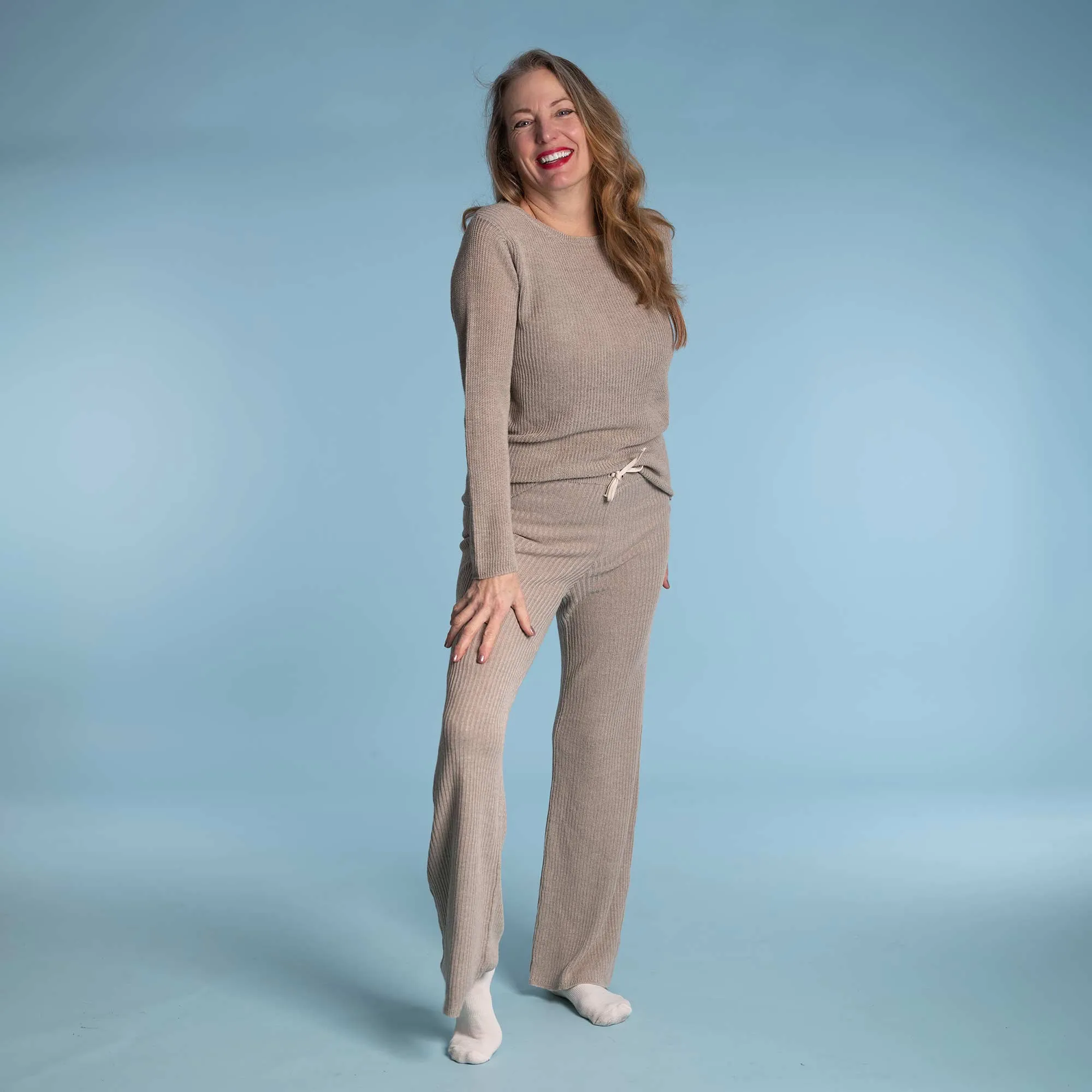 LUCILLE 100% Organic Belgian Linen Heritage Pullover Top (OC Thread, Elastic-free, Plastic-Free) (Biodegradable)
