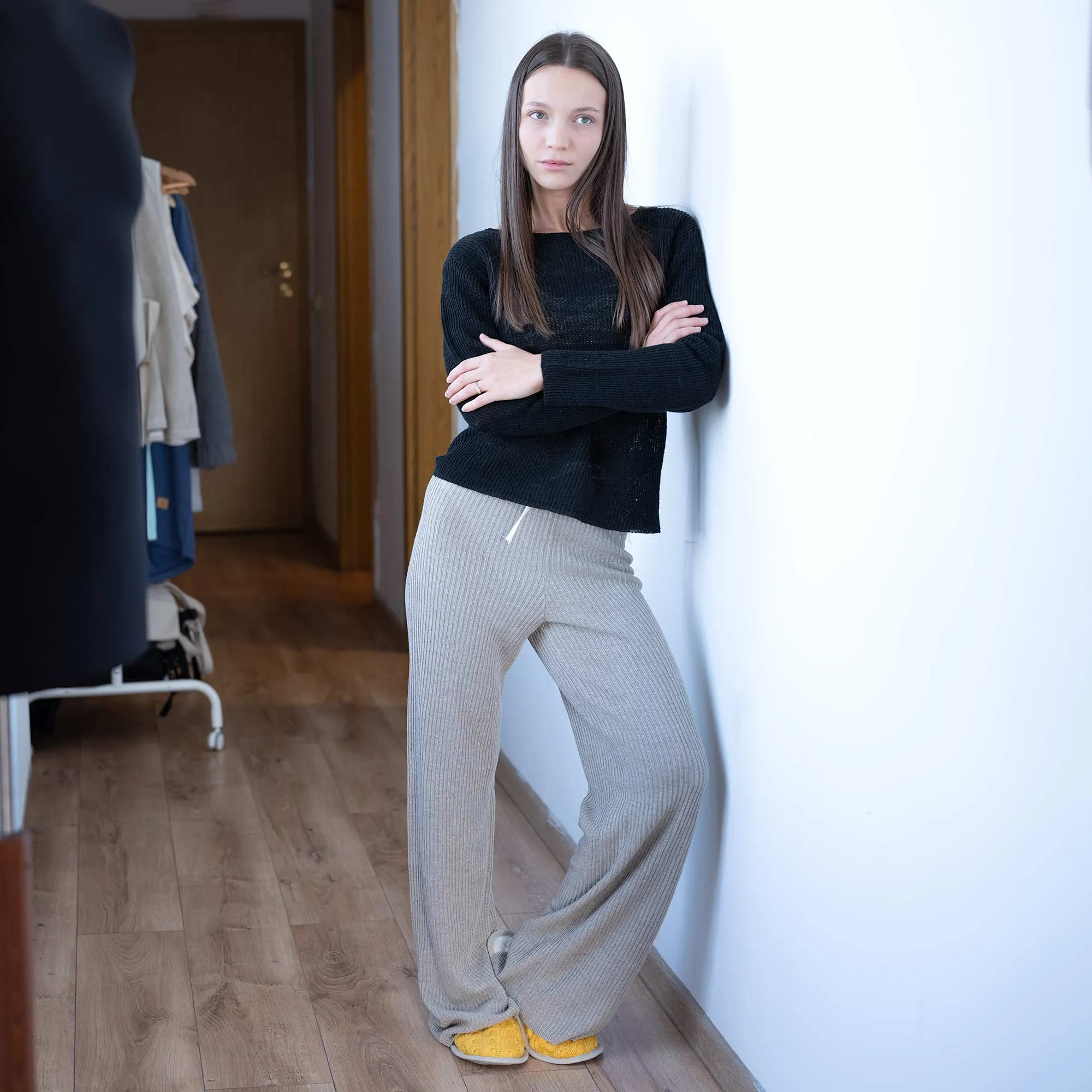 LUCILLE 100% Organic Belgian Linen Heritage Pullover Top (OC Thread, Elastic-free, Plastic-Free) (Biodegradable)
