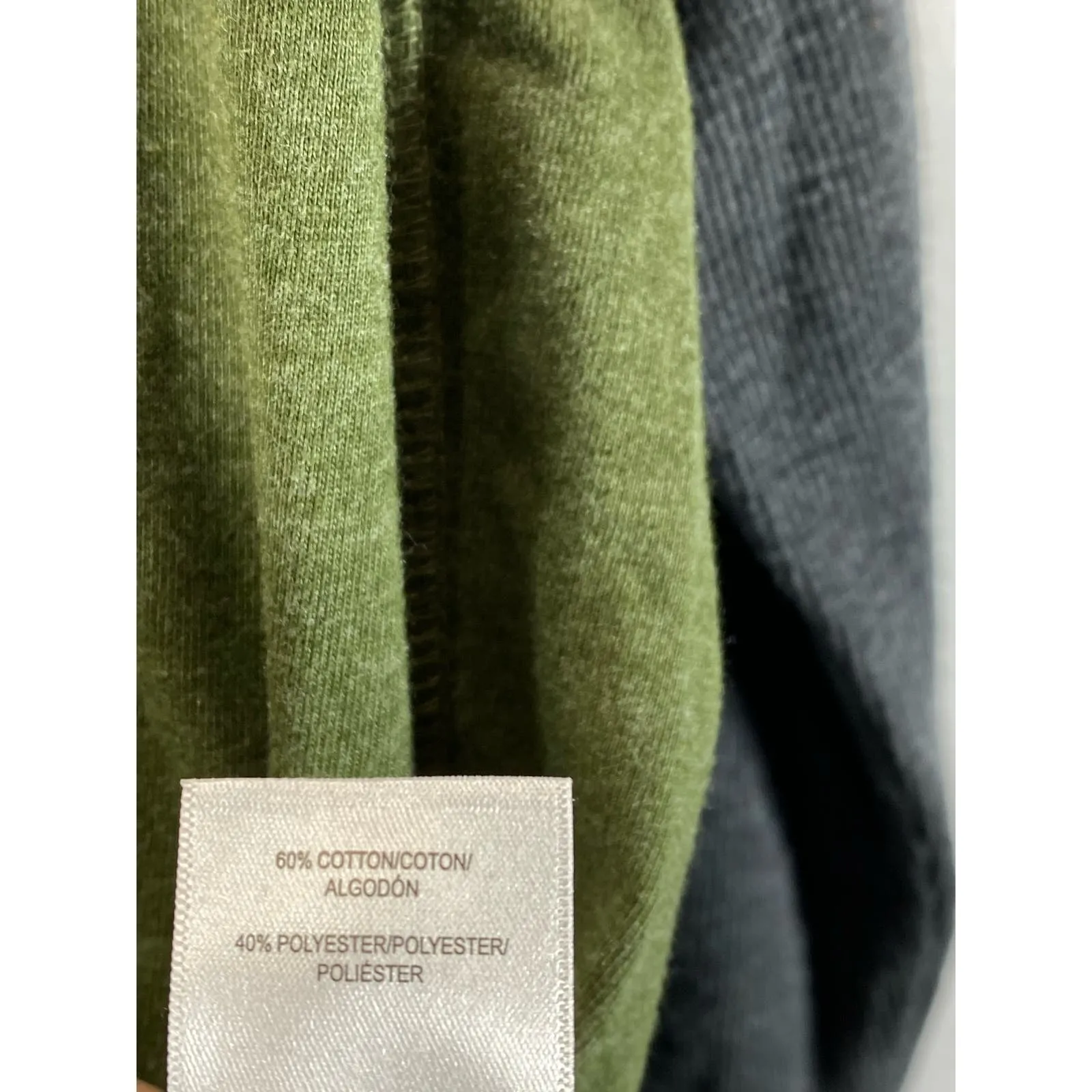 LUCKY BRAND Men's Green Colorblock Crewneck Thermal Long Sleeve T-Shirt SZ XL