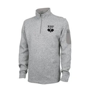 Men's Pickleball Heathered Fleece Quarter Zip Pullover