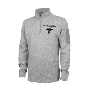 Men's Quarter Zip Pullover For Nurse, Doctor, Medical Professional