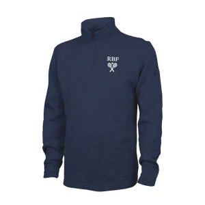 Men's Tennis Heathered Fleece Quarter Zip Pullover