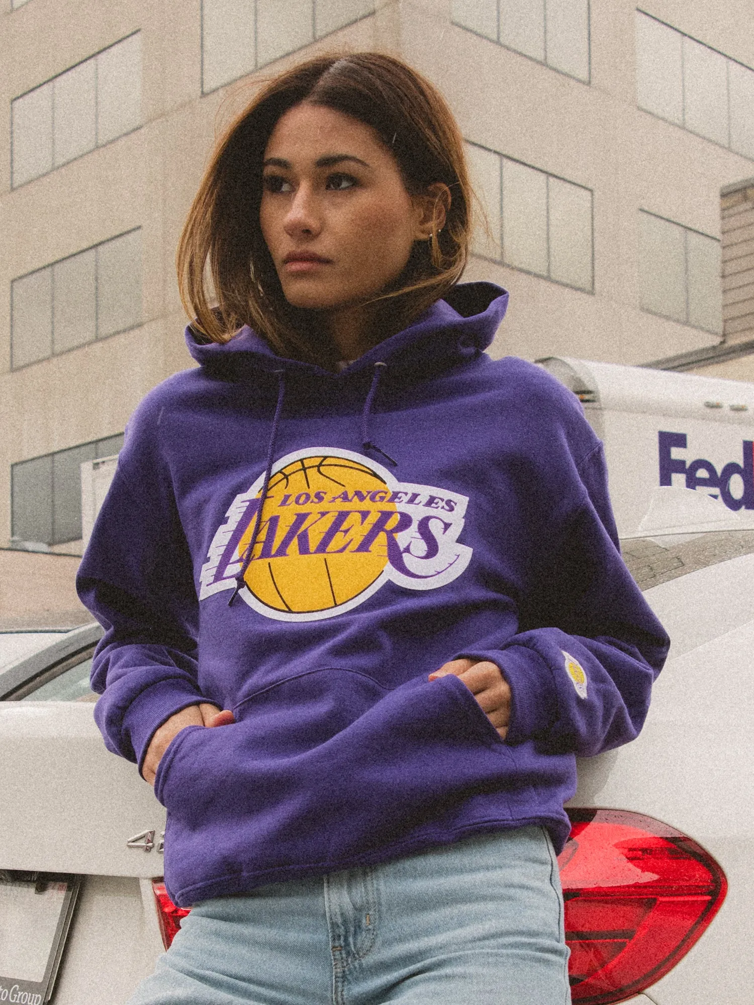NBA LOS ANGELES LAKERS EMBROIDERED HOODIE  - CLEARANCE