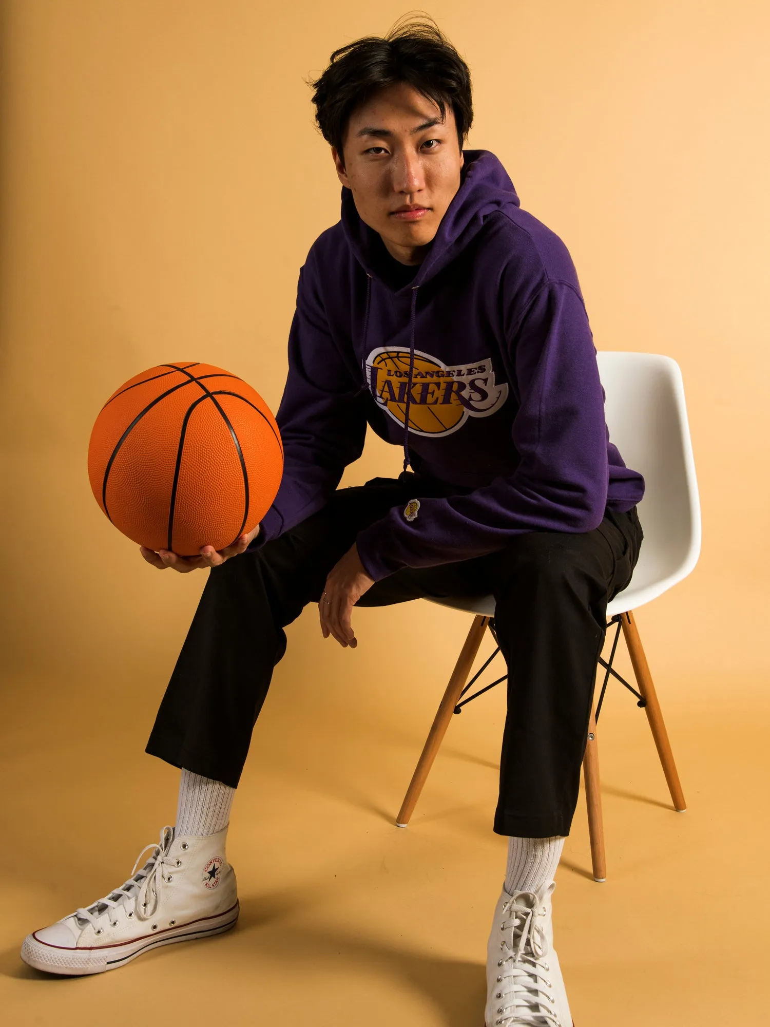 NBA LOS ANGELES LAKERS EMBROIDERED HOODIE  - CLEARANCE