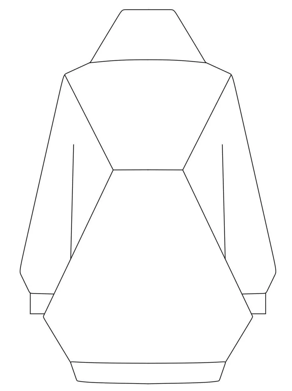 No5 Schnittmuster one size Pullover