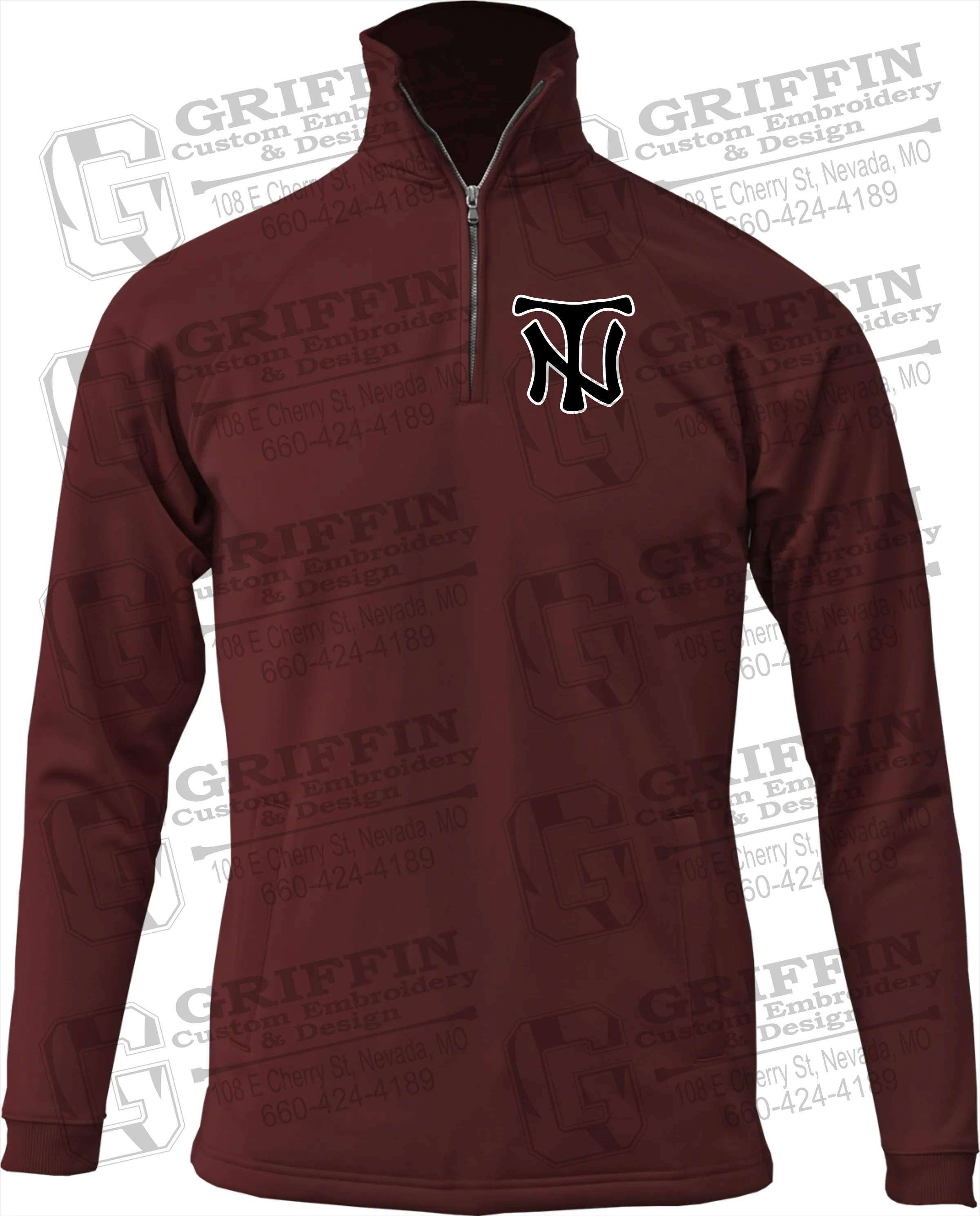 Performance Fleece 1/4 Zip Sweatshirt - Nevada Tigers NT Logo