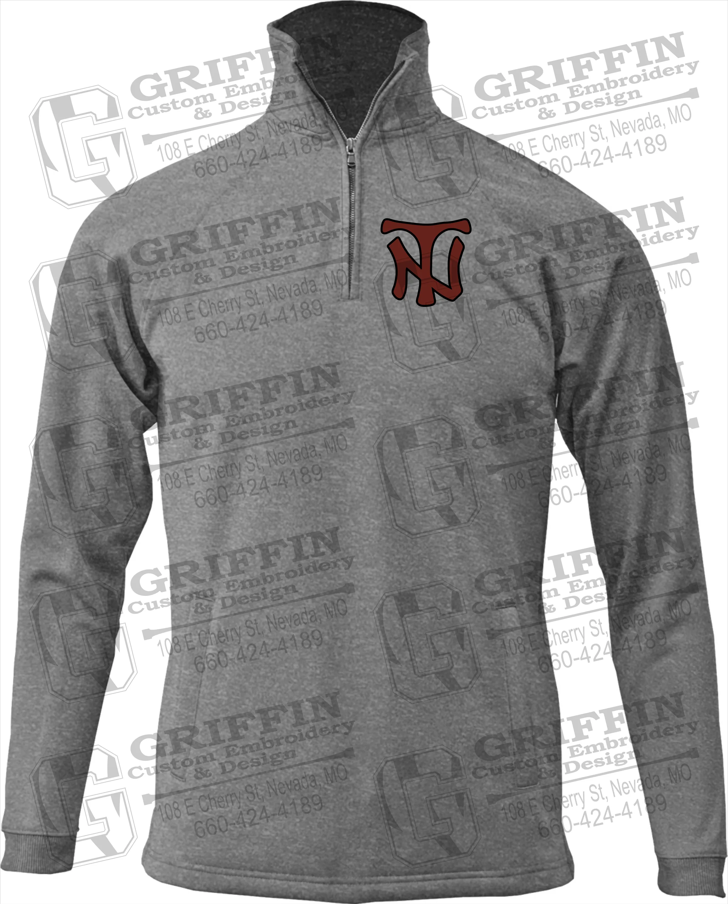 Performance Fleece 1/4 Zip Sweatshirt - Nevada Tigers NT Logo