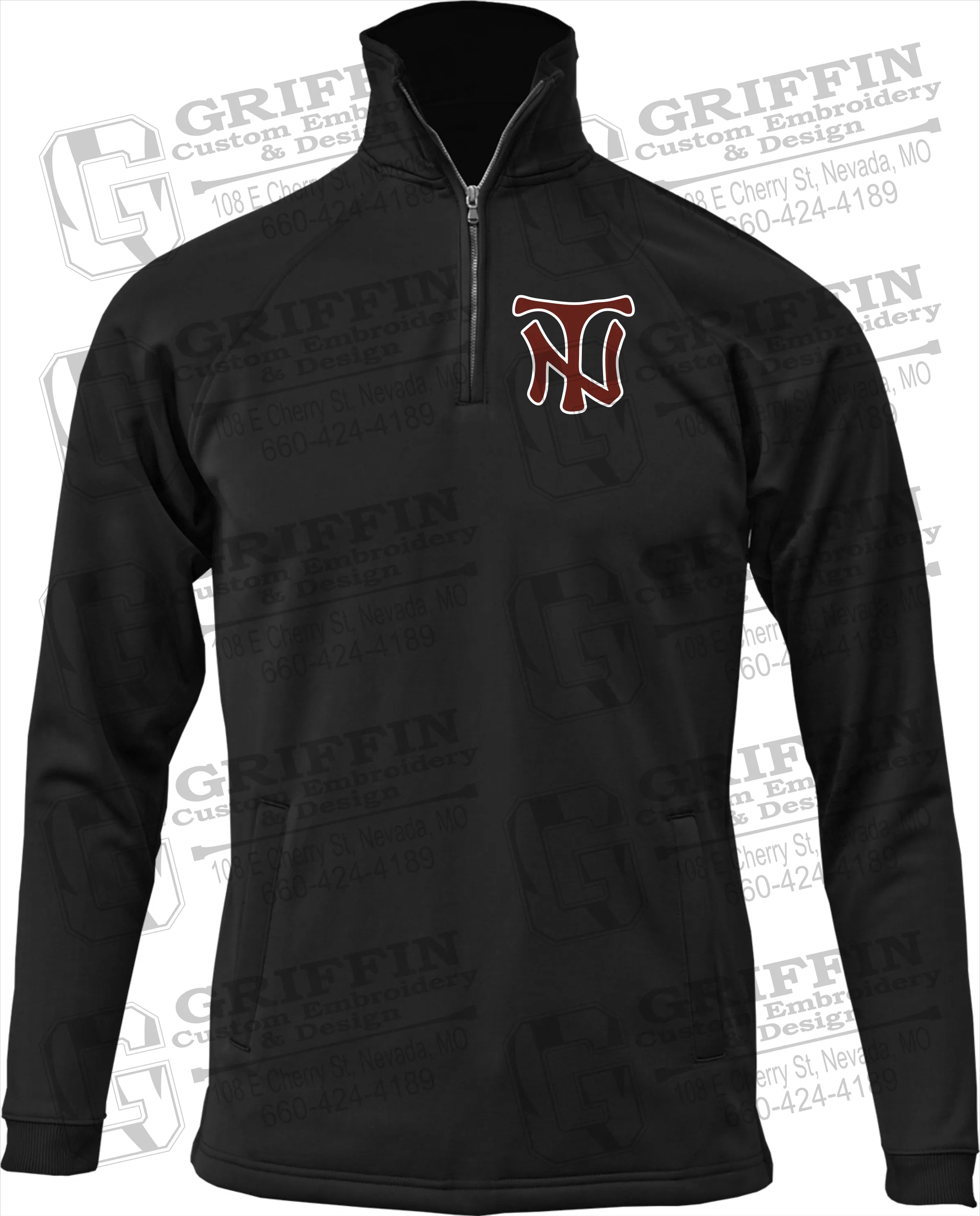 Performance Fleece 1/4 Zip Sweatshirt - Nevada Tigers NT Logo
