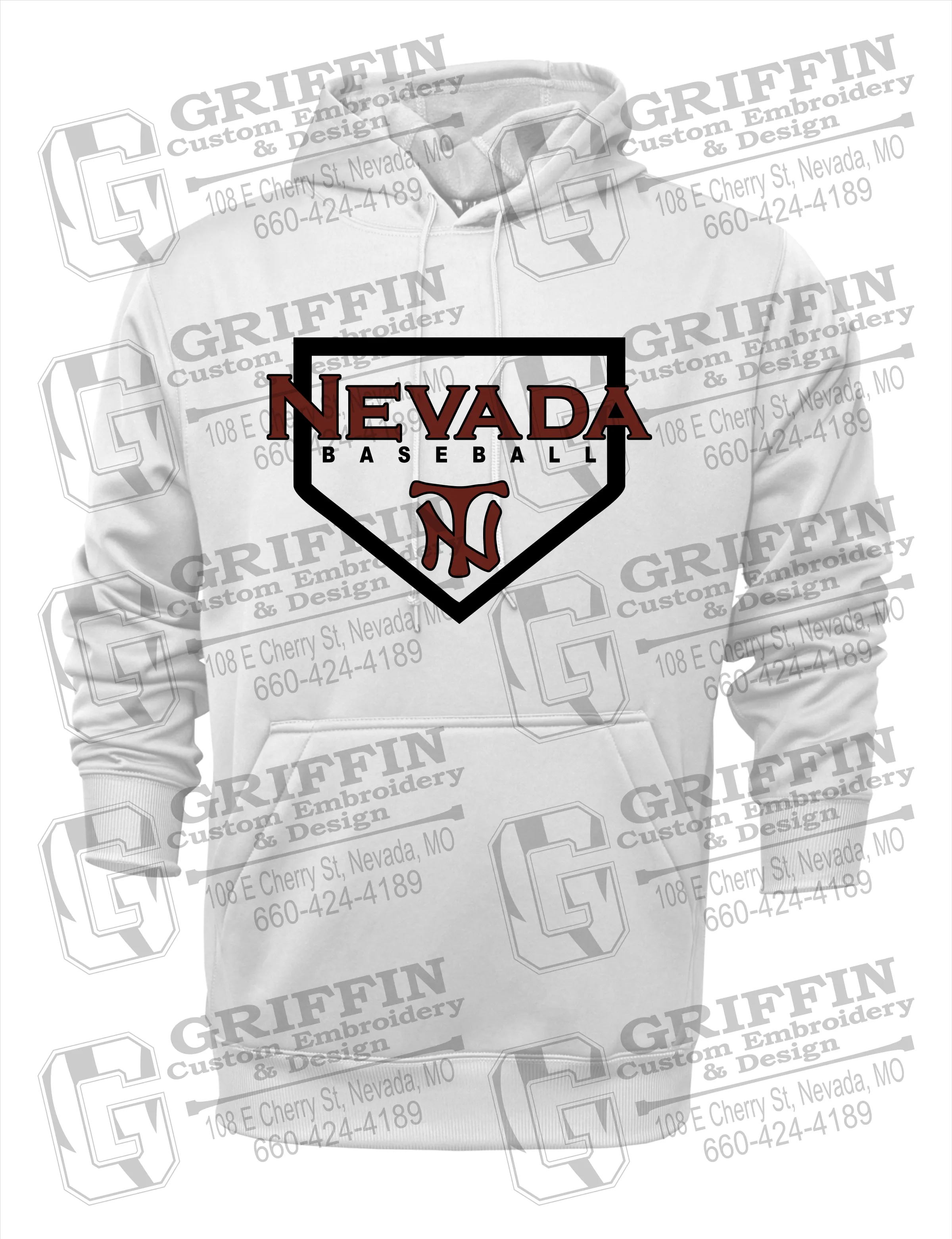 Performance Fleece Hoodie - Baseball - Nevada Tigers 21-S