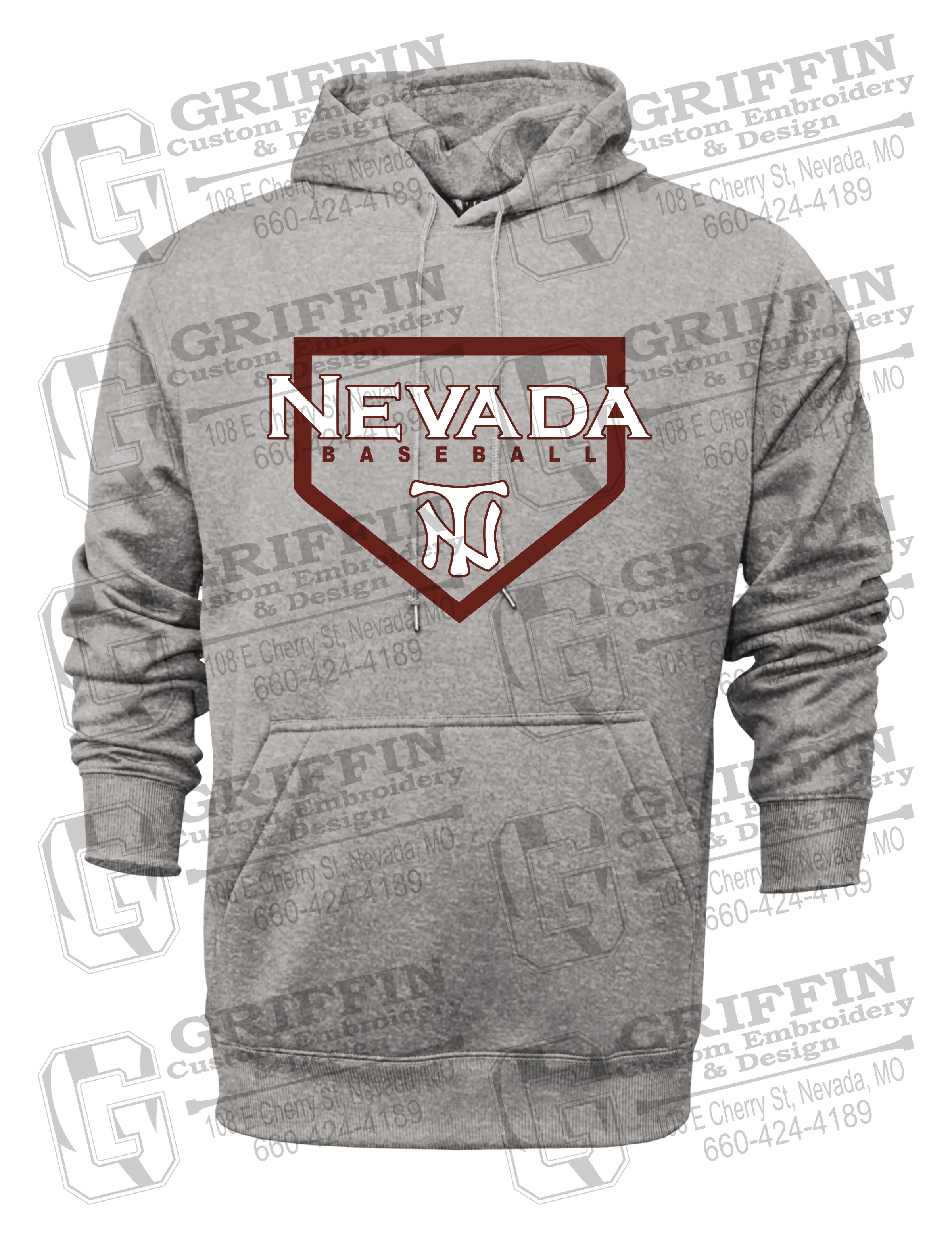 Performance Fleece Hoodie - Baseball - Nevada Tigers 21-S
