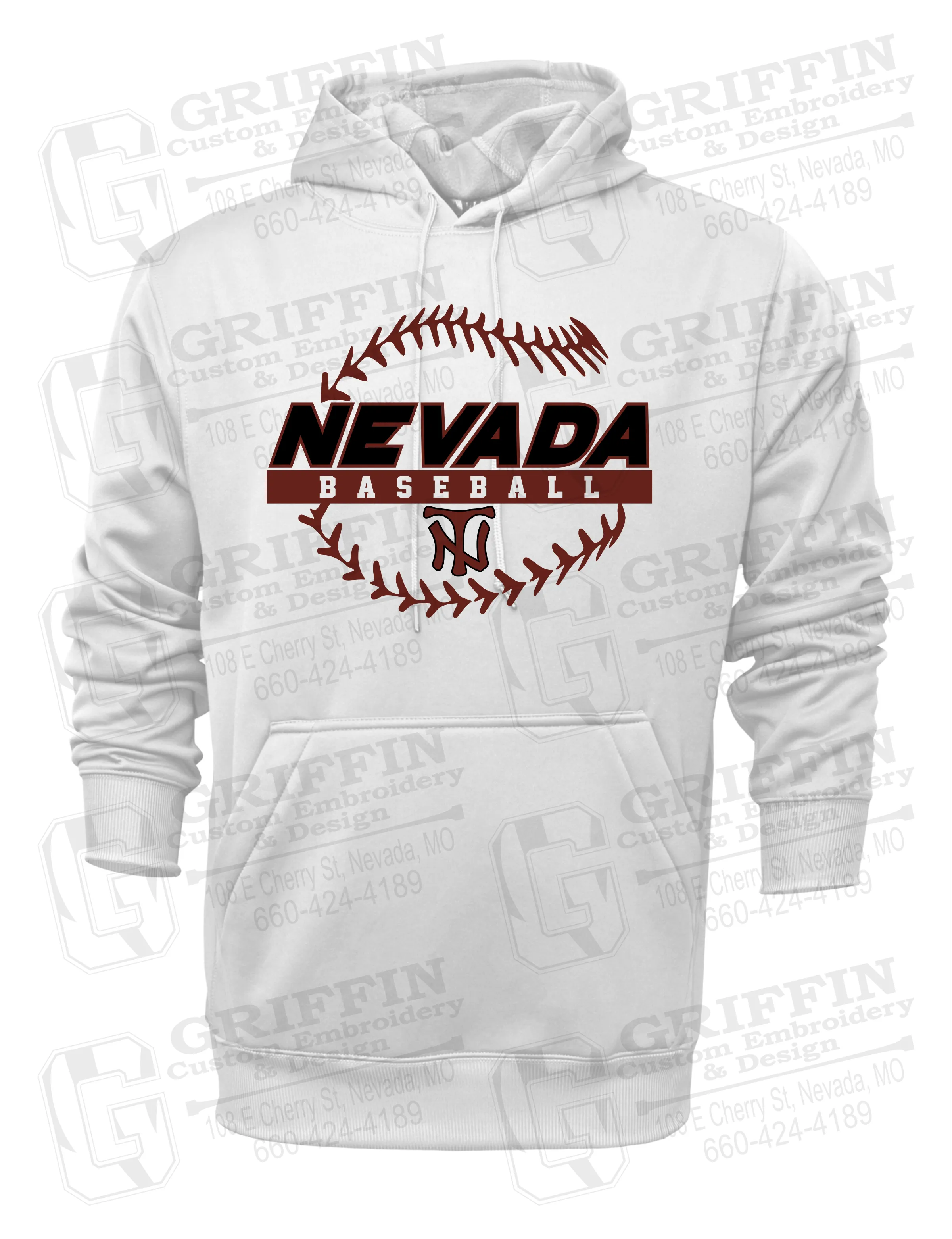 Performance Fleece Hoodie - Baseball - Nevada Tigers 24-T
