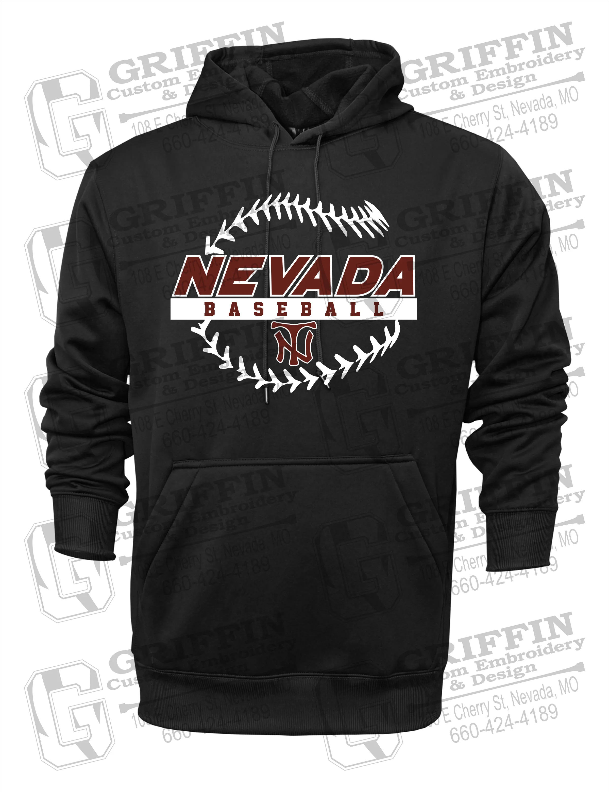 Performance Fleece Hoodie - Baseball - Nevada Tigers 24-T