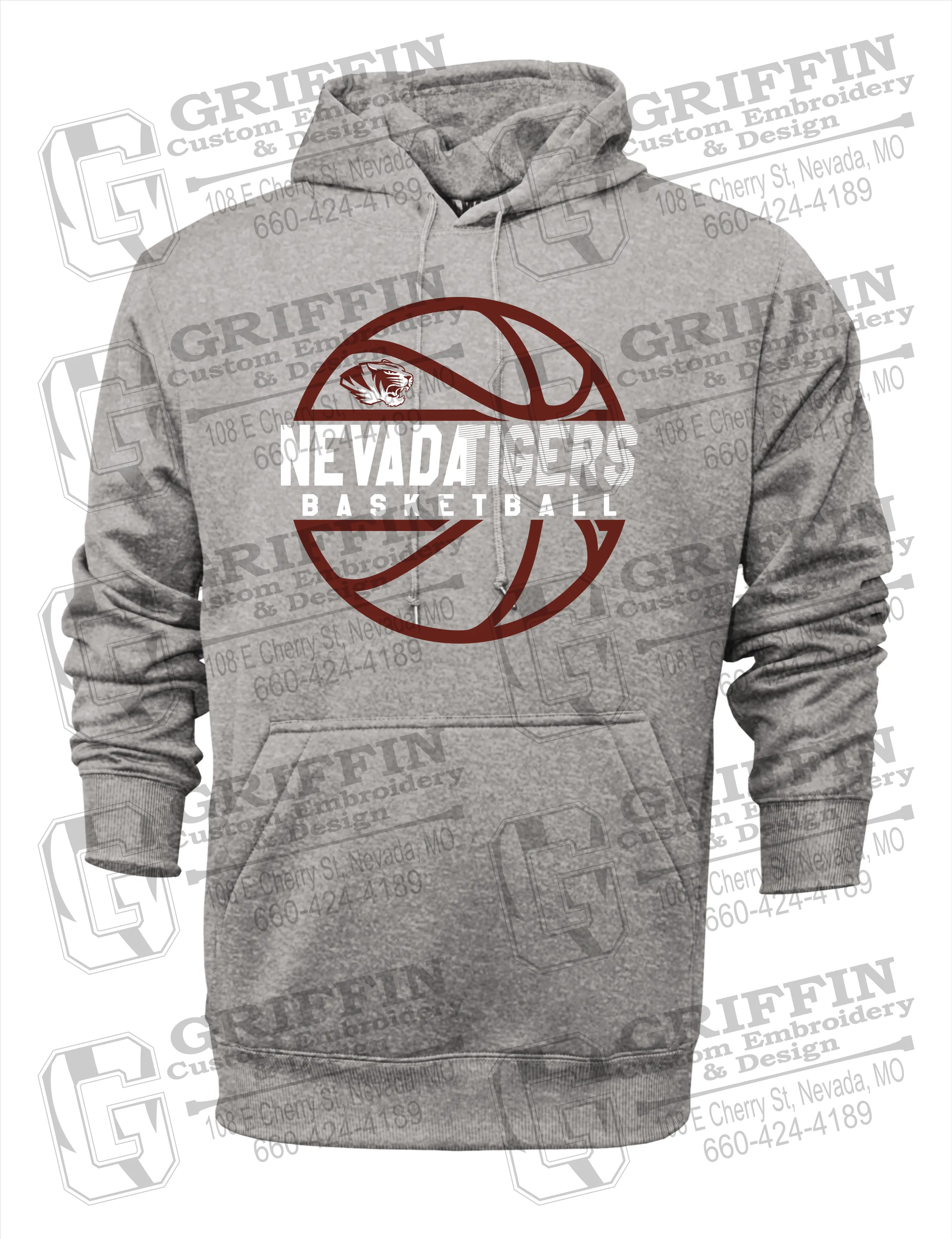Performance Fleece Hoodie - Basketball - Nevada Tigers 19-V