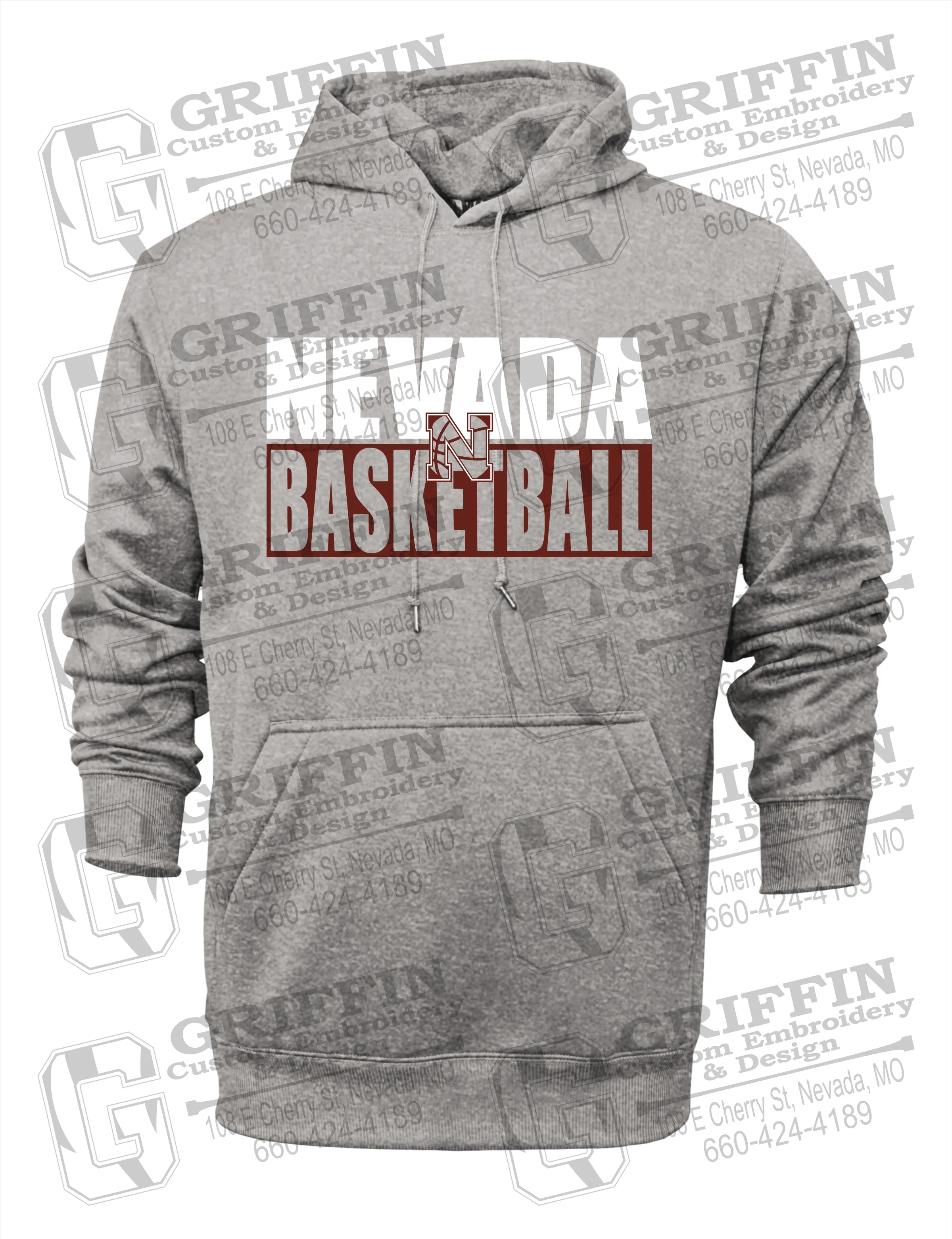 Performance Fleece Hoodie - Basketball - Nevada Tigers 21-Q
