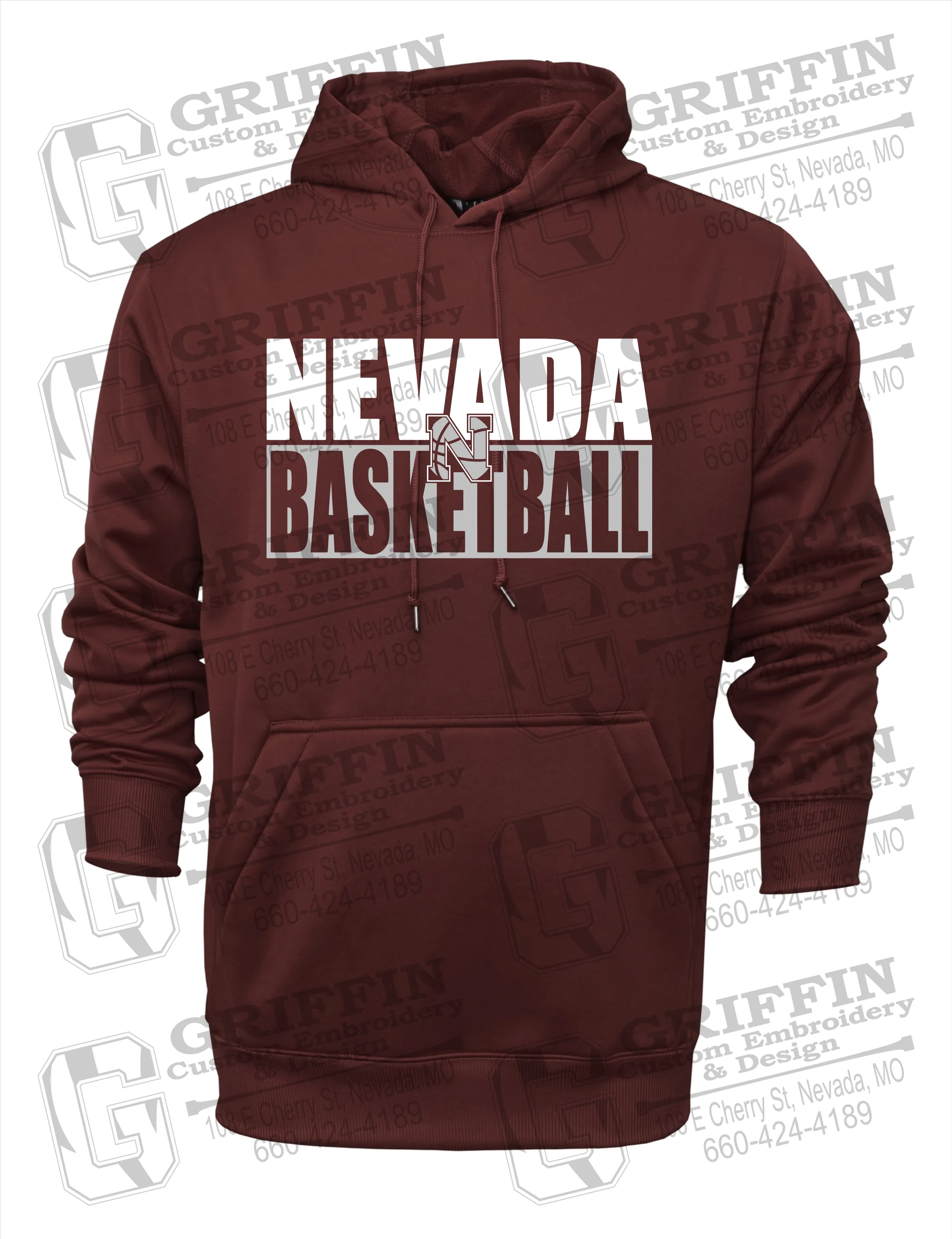 Performance Fleece Hoodie - Basketball - Nevada Tigers 21-Q