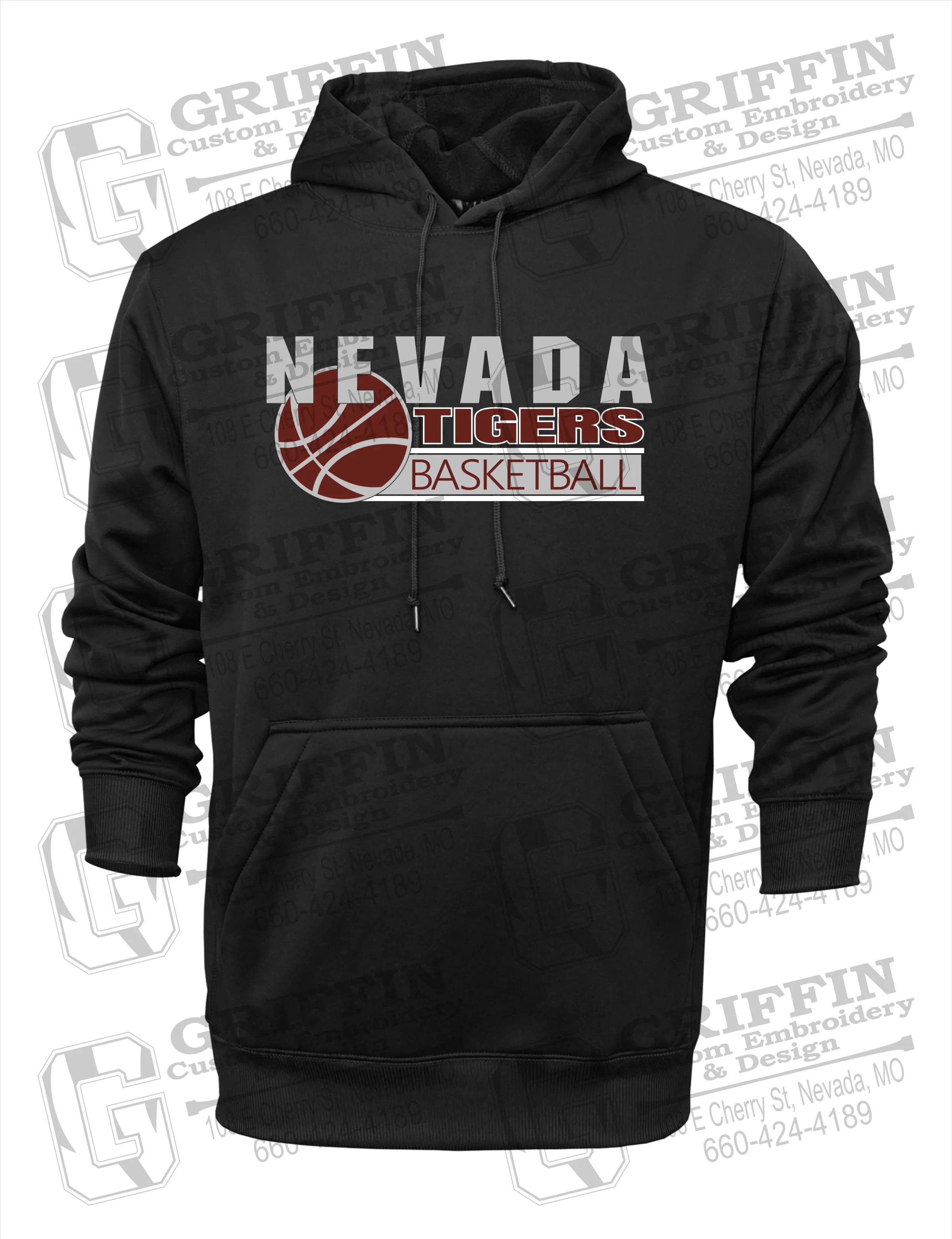 Performance Fleece Hoodie - Basketball - Nevada Tigers 24-I