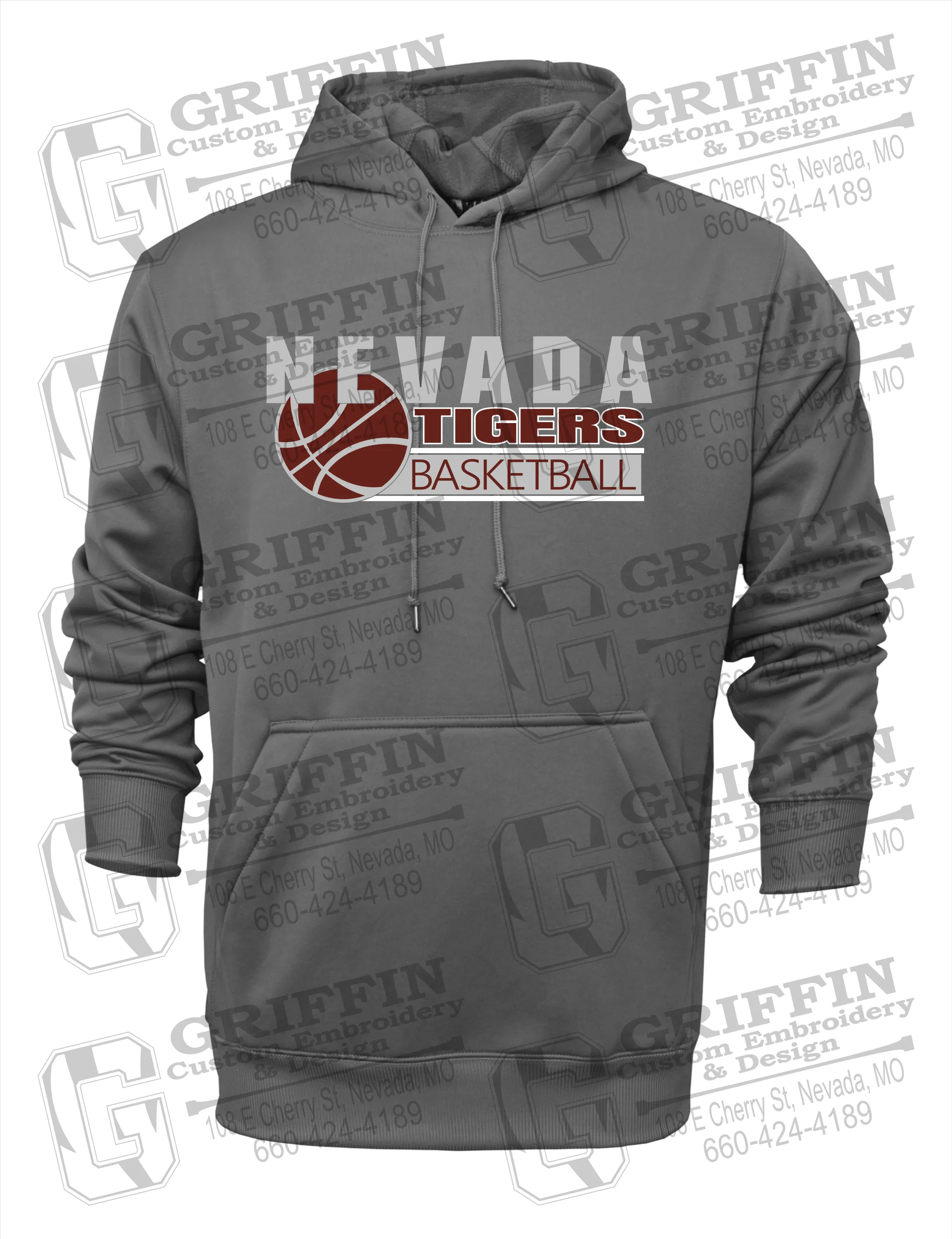 Performance Fleece Hoodie - Basketball - Nevada Tigers 24-I
